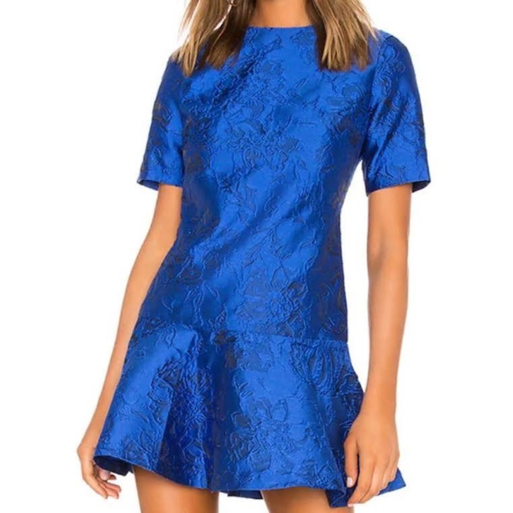 Alice and Olivia Esther Ruffle Hem Dress